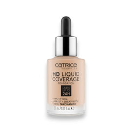 Catrice HD Liquid Coverage 030 Sand Beige – Wegański Podkład Matujący 30ml